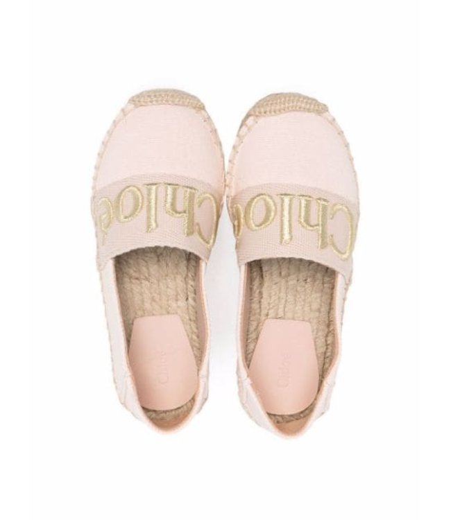 Chloe Chloe - embroidered logo espadrilles