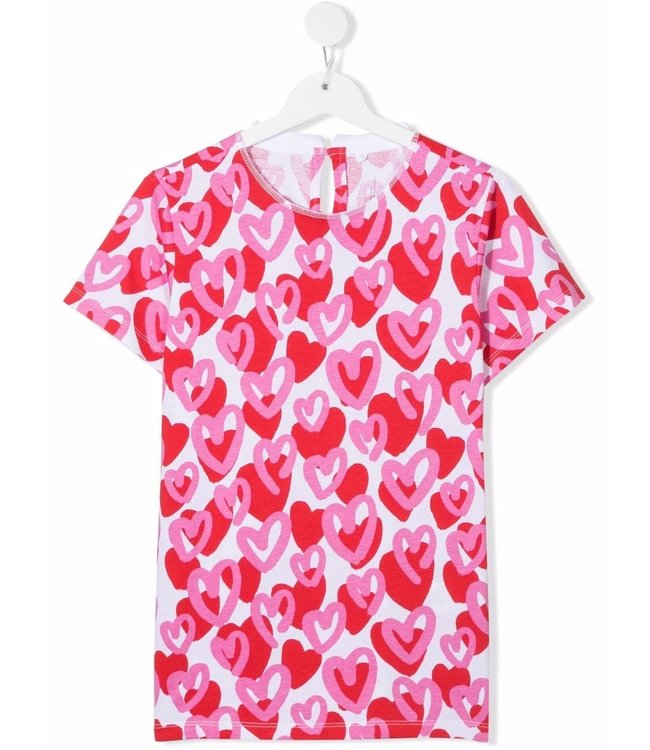 Stella McCartney Stella McCartney - TEEN heart-print cotton T-shirt