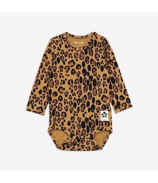 Mini Rodini Mini Rodini - BASIC LEOPARD LONG SLEEVE BODY