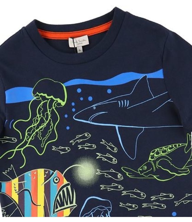Paul Smith Paul Smith - T-shirt - Glow - Night w. Sea print