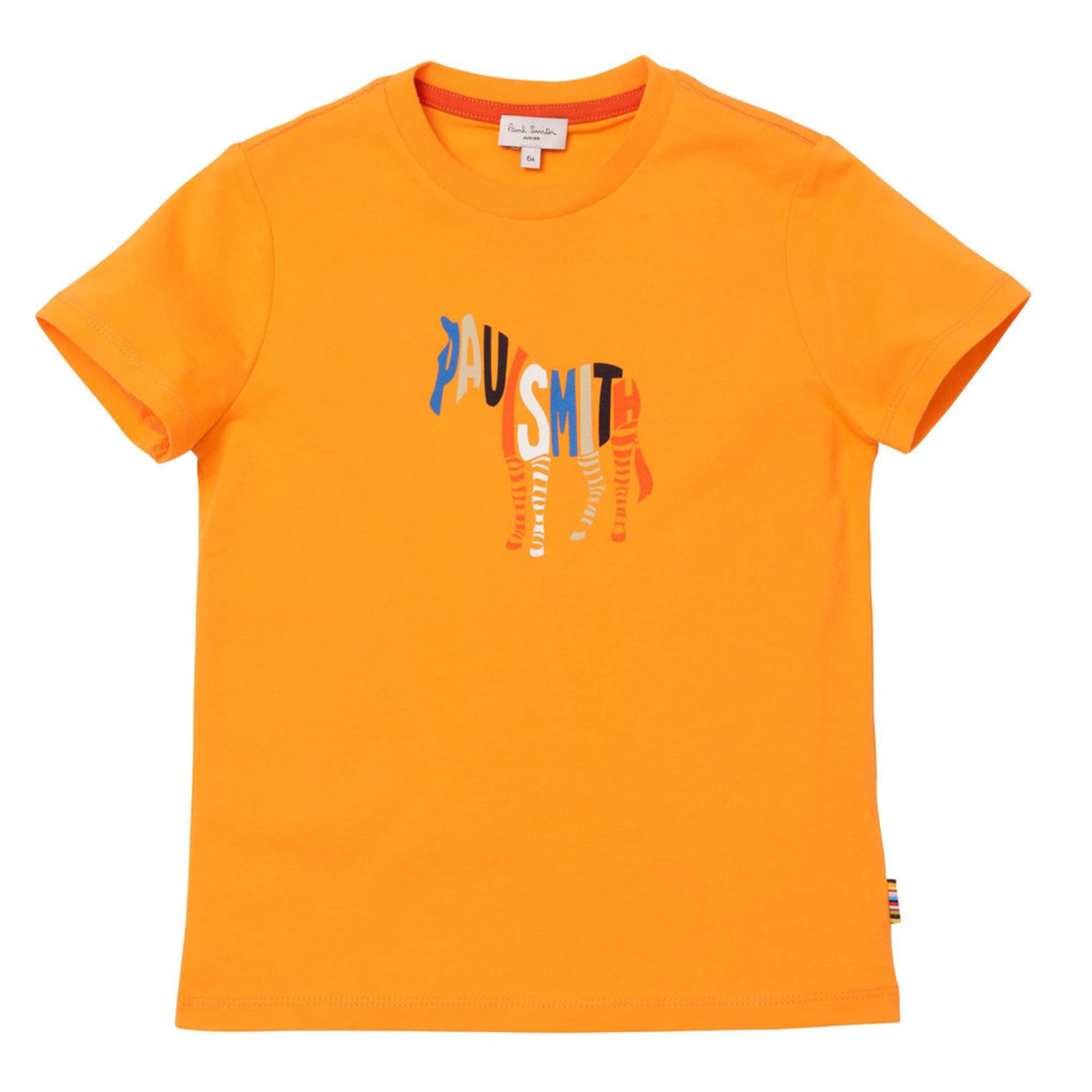 Paul Smith Paul Smith - Boys Orange Zebra Print T-shirt