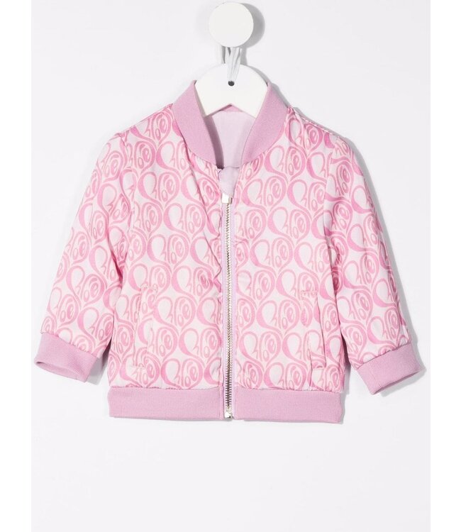 Chloe Chloe - logo zipped bomber jacket