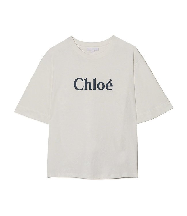 Chloe Chloe - jersey T-shirt for girls with contrast Chloé logo print