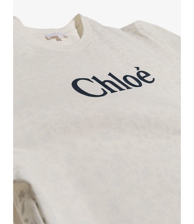 Chloe Chloe - jersey T-shirt for girls with contrast Chloé logo print