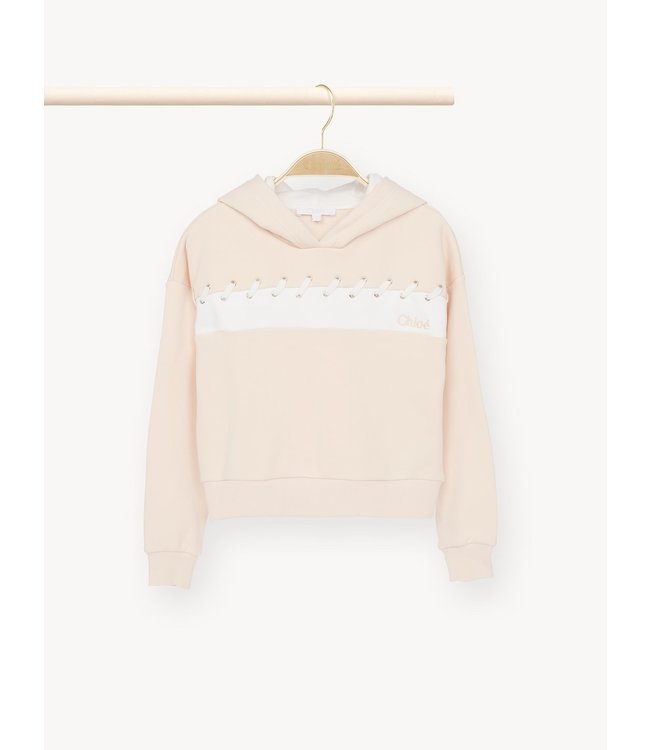 Chloe Chloe - lace-up detailed hoodie