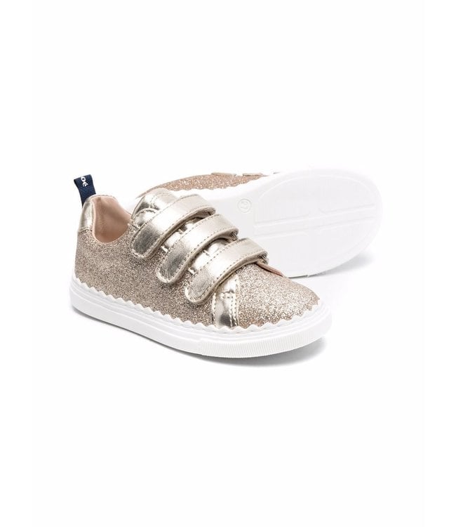 Chloe Chloe - glittered touch-strap sneakers