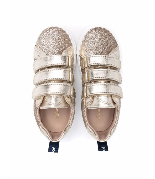 Chloe Chloe - glittered touch-strap sneakers