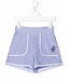 Chloe Chloe - striped ruffle-trimmed shorts