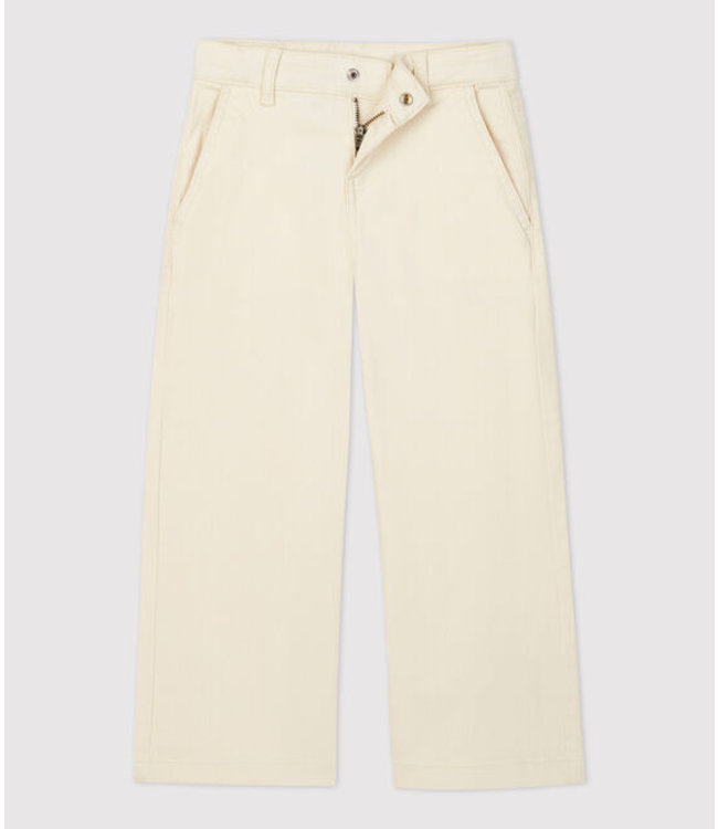 Petit Bateau Petit Bateau - GIRLS' DENIM FLARED TROUSERS