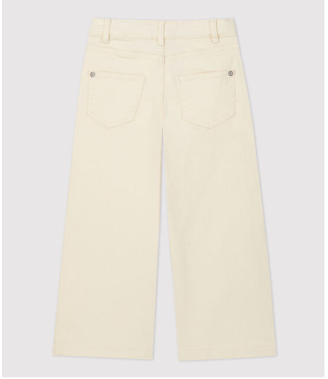 Petit Bateau Petit Bateau - GIRLS' DENIM FLARED TROUSERS
