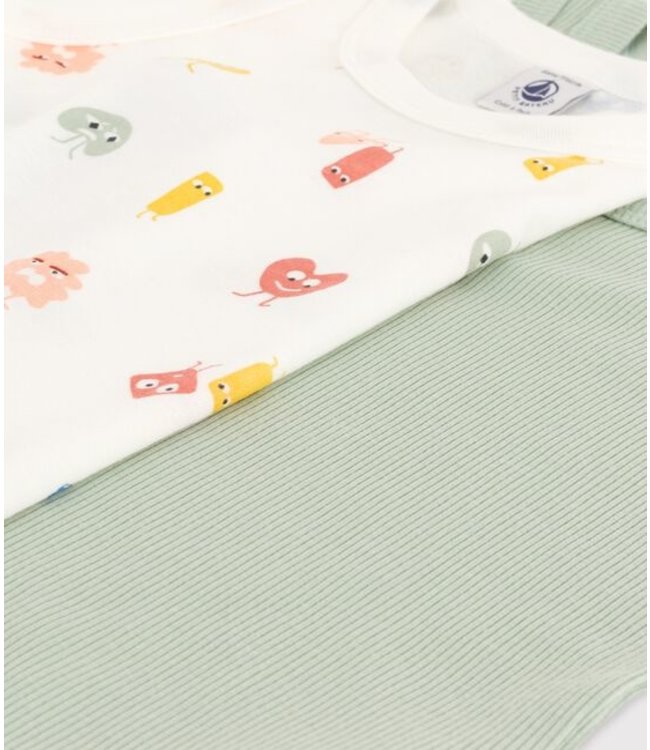 Petit Bateau Petit Bateau - BOYS' COTTON/TENCEL FEELINGS THEMED VESTS - 2-PACK