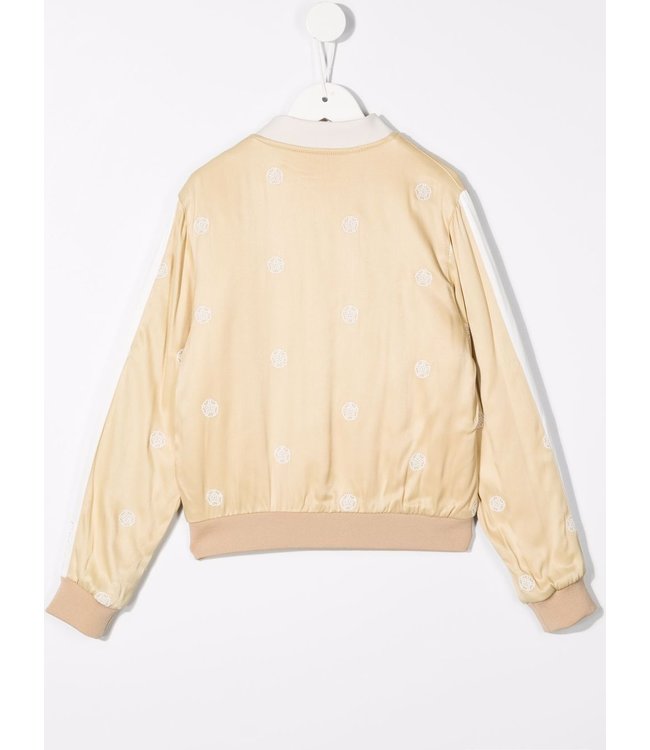 Chloe Chloe - satin logo-print bomber jacket