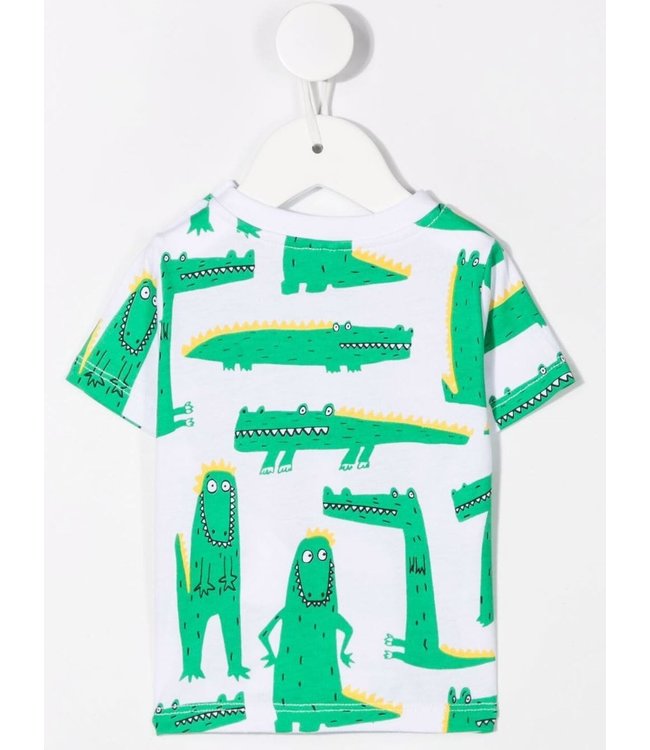Stella McCartney Stella McCartney - crocodile-motif cotton T-Shirt