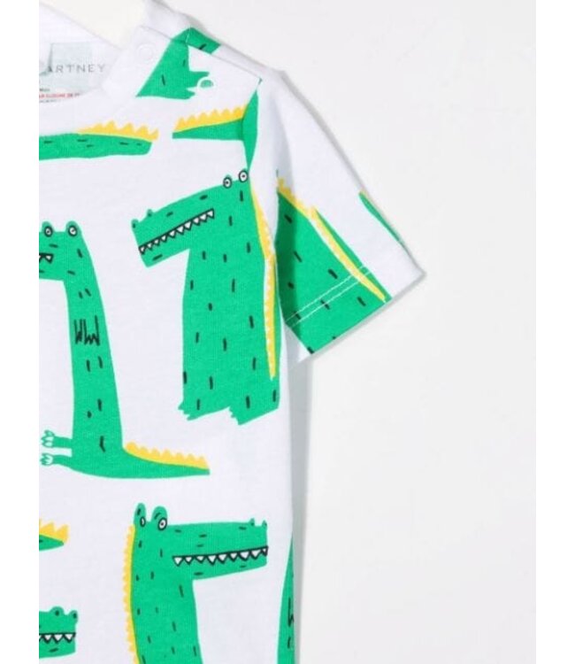 Stella McCartney Stella McCartney - crocodile-motif cotton T-Shirt