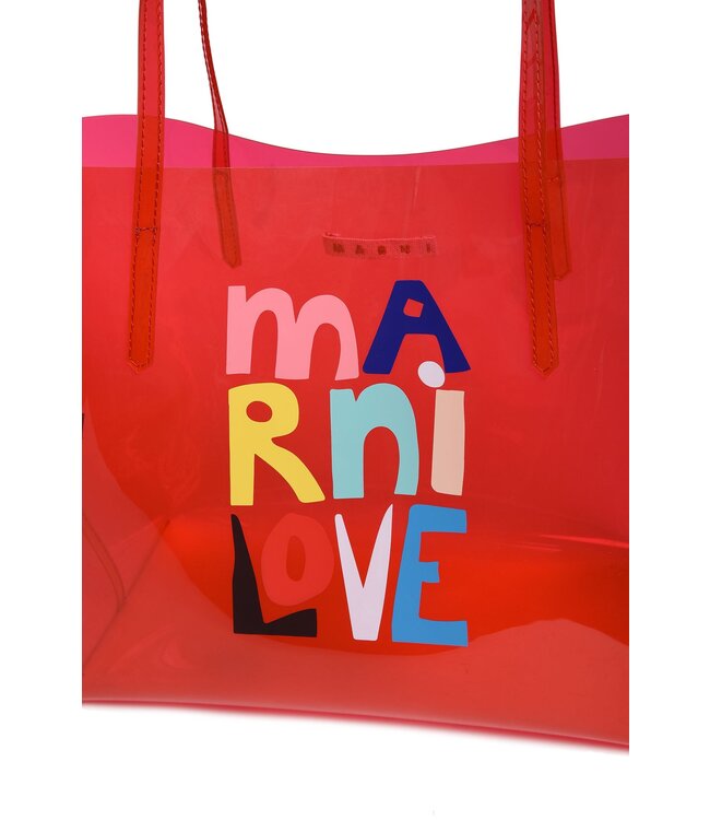 Marni Marni - graphic-print transparent tote