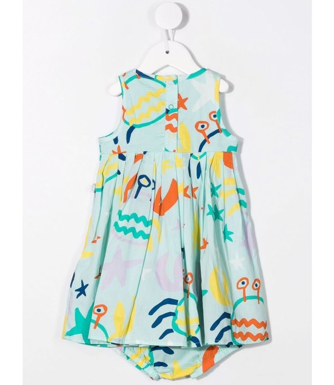 Stella McCartney Stella McCartney - sketch-print empire-line dress