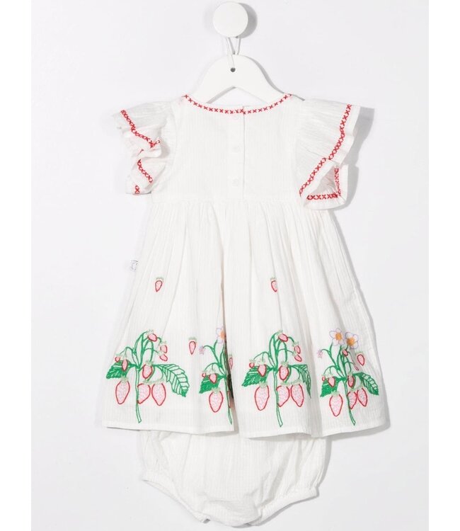 Stella McCartney Stella McCartney - floral-embroidered mini dress