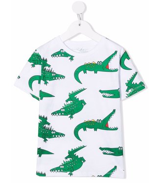 Stella McCartney Stella McCartney-crocodile-print short-sleeve T-shirt