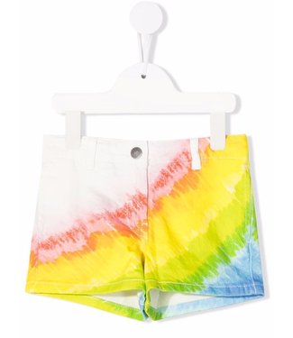Stella McCartney Stella McCartney -  rainbow-print denim shorts