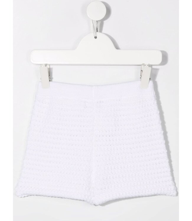 Stella McCartney Stella McCartney - floral-embroidered crochet shorts