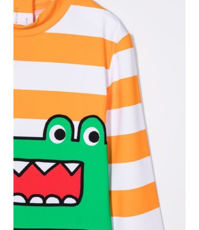 Stella McCartney Stella McCartney - graphic-print striped swim top