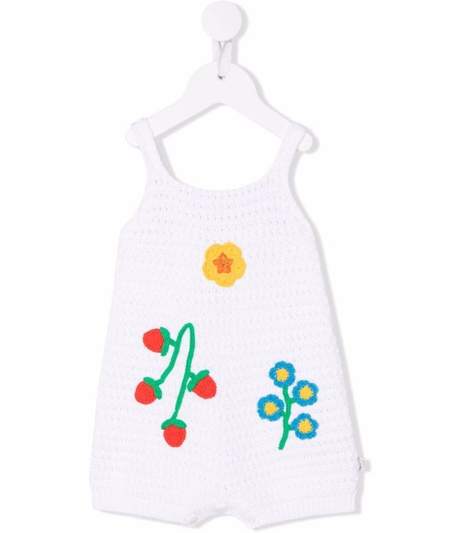 Stella McCartney Stella McCartney - floral-embroidered crochet romper