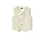 Il Gufo IL GUFO - KHAKI STRIPED 100% LINEN VEST