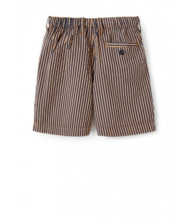 Il Gufo IL GUFO-TECHNICAL SEERSUCKER BERMUDA SHORTS