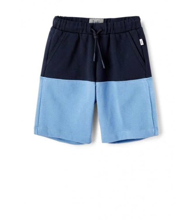 Il Gufo IL GUFO-COLOUR-BLOCK FLEECE BERMUDA SHORTS