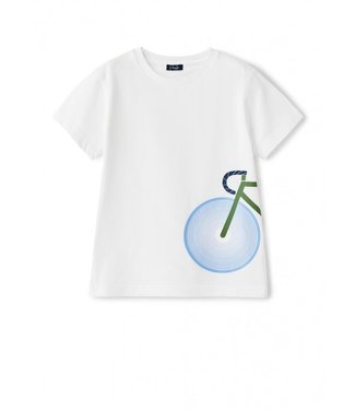 Il Gufo IL GUFO-T-SHIRT WITH BICYCLE PRINT