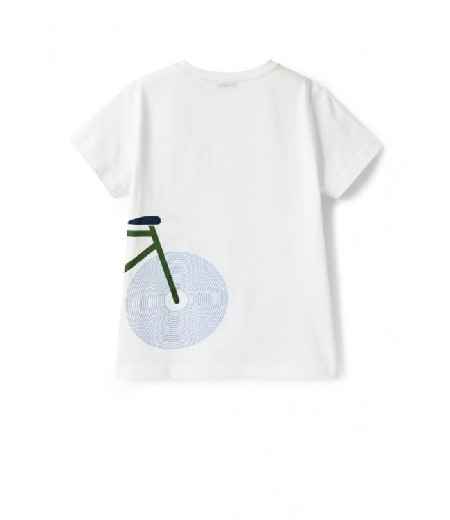 Il Gufo IL GUFO-T-SHIRT WITH BICYCLE PRINT