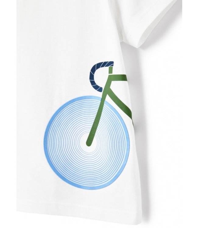 Il Gufo IL GUFO-T-SHIRT WITH BICYCLE PRINT