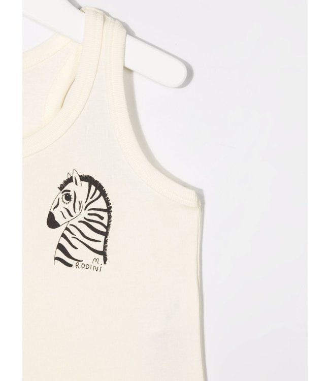 Mini Rodini Mini Rodini-zebra-print tank top