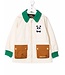 Mini Rodini Mini Rodini-colour-block logo-print raincoat