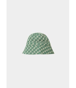 Caramel Caramel-CEDRUS BABY HAT - EMERALD GEO PRINT