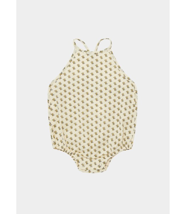 Caramel Caramel - LAVENDULA BABY SET - BLACK FLORAL - POSEY DOT PRINT