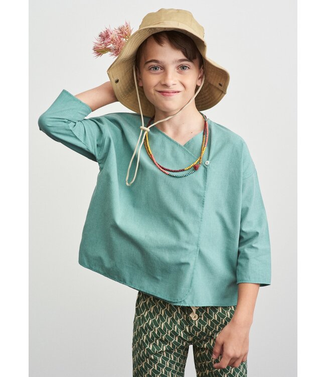 Caramel Caramel - ACORUS SHIRT - IRIS VOILE - PEACOCK VOILE