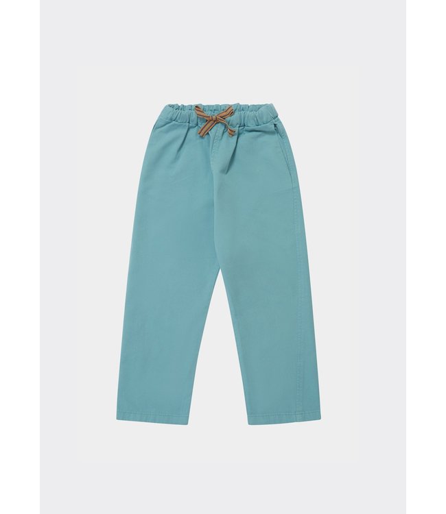 Caramel Caramel - ERICA TROUSER - OFF WHITE TWILL -  TURQUOISE TWILL -  YELLOW TWILL