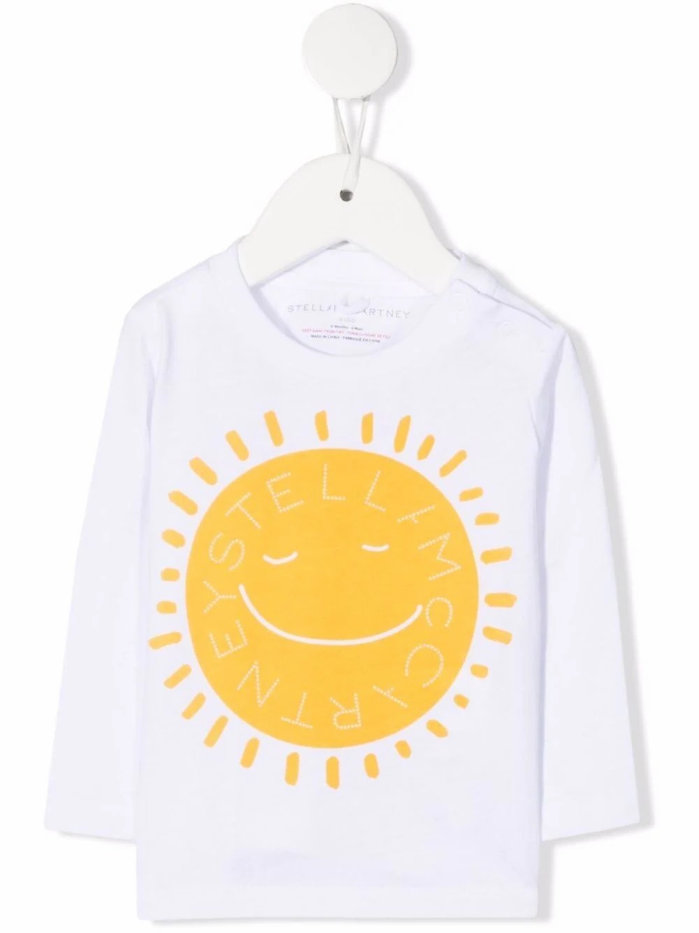 Tシャツ・カットソー STELLA MCCARTNEY Cotton T-shirt with logo print Women Multicolour Star Pattern Logo T-Shirt | Stella