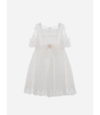 Patachou Patachou - OFF WHITE EMBROIDERY DRESS