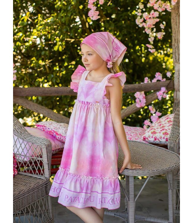 Patachou Patachou - TIE DYE PRINT DRESS