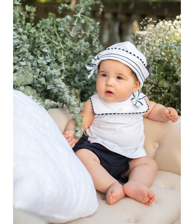 Patachou Patachou - White Pique Hat