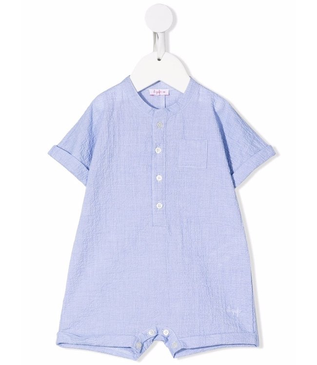 Il Gufo IL GUFO - buttoned cotton romper