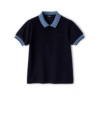 Il Gufo IL GUFO - PIQUET POLO SHIRT WITH CONTRASTING DETAILS