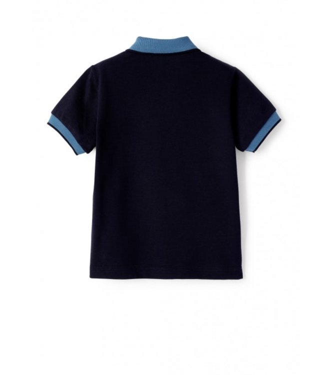 Il Gufo IL GUFO - PIQUET POLO SHIRT WITH CONTRASTING DETAILS