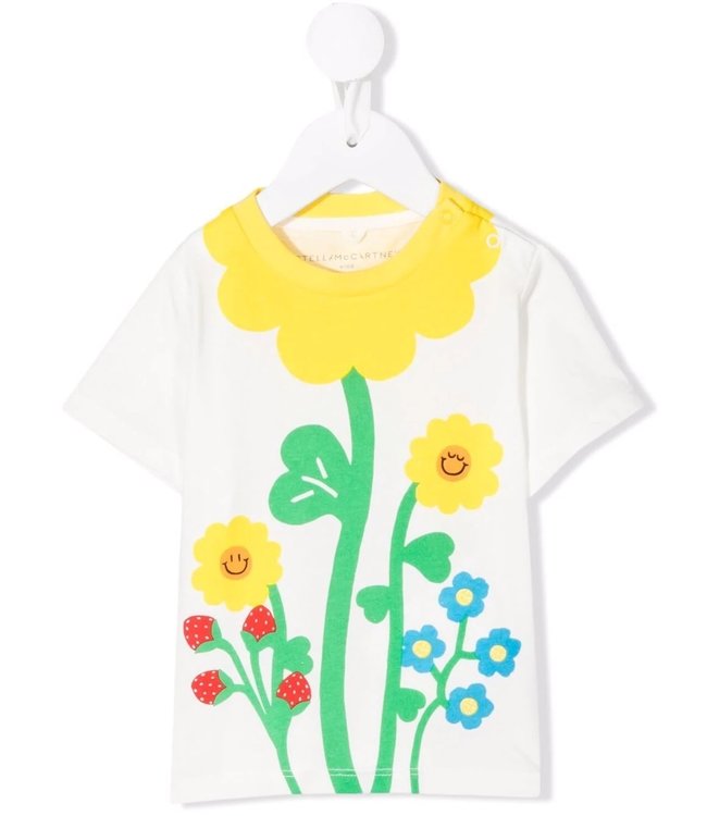 Stella McCartney Stella McCartney - floral-print cotton T-shirt