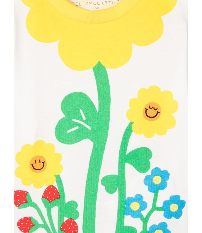 Stella McCartney Stella McCartney - floral-print cotton T-shirt