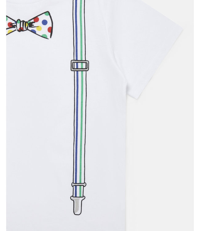 Stella McCartney Stella McCartney - Bow Tie Print Cotton T-Shirt