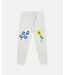 Stella McCartney Stella McCartney - Flower Embroidered Cotton Fleece Joggers