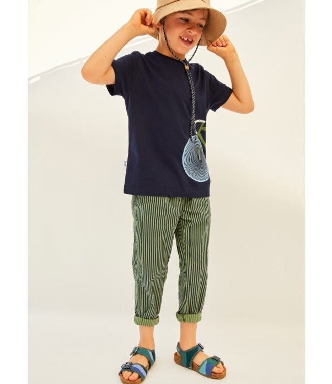 Il Gufo IL GUFO - STRIPED SEERSUCKER TROUSERS